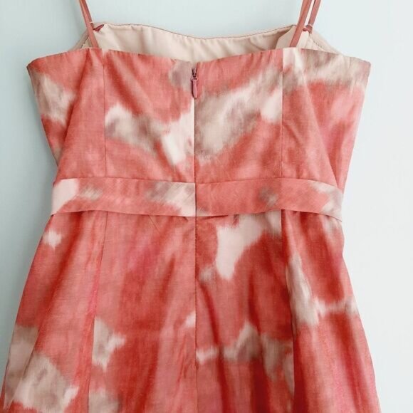 BCBG Max Azria Erin Strapless Ruffle Hem Satin Mini Dress Sz 4 - Picture 11 of 15